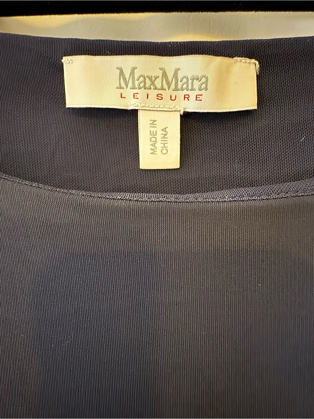 MaxMara Navy Midi Shift Dress with Front Pockets - Picture 3 of 3